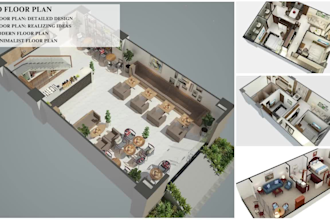 create detailed 3d floor plans with furniture and landscaping included