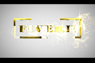 do custom golden logo animation