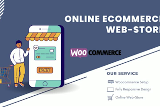 create wordpress multi functional ecommerce website, online webstore or webshop