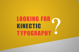 craft kinetic typography with text and motion animation