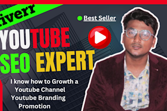 be your youtube video SEO expert and your channel manager