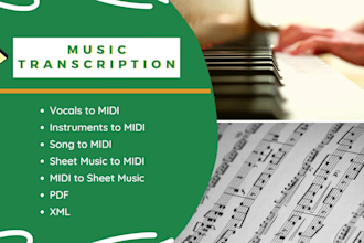transcribe your vocals or song into midi or sheet