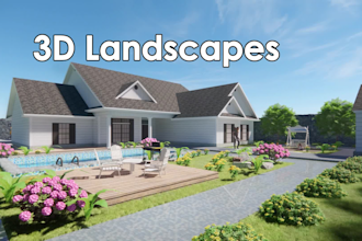 create stunning 3d landscapes, gardens and backyards renderings