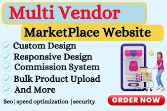 design multi vendor ecommerce marketplace website