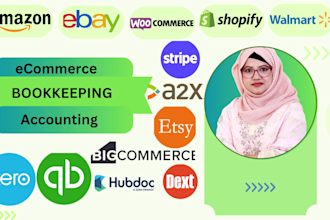 do ecommerce bookkeeping, accounting in quickbooks online and xero