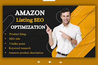 do seo amazon listing optimization , product listing , listing optimization