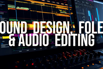 design sound effects for your video, animation, game or film