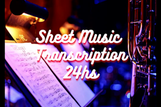 create professional sheet music from audio or video