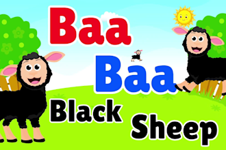 create professional 2d kids animation with free thumbnail