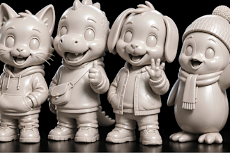 do stylized creature 3d sculpting for 3d printing