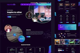 do unique figma landing page design, website design