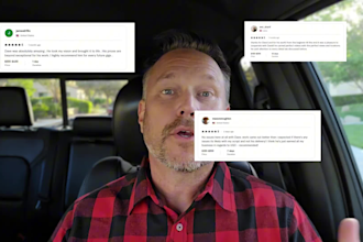 create an authentic ugc style selfie video inside my car