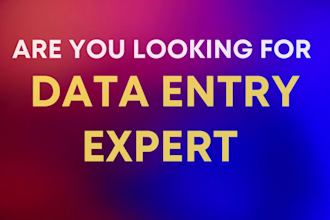 do fastest data entry on excel, data cleaning and formatting