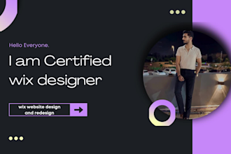 create wix website design and redesign wix website