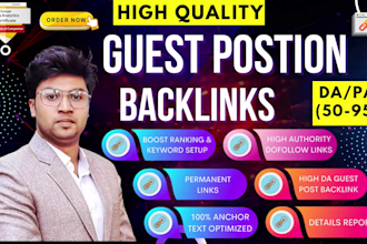do dofollow guest post backlinks on high da site