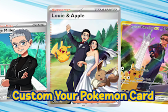 design a custom pokemon tcg trainer card for you
