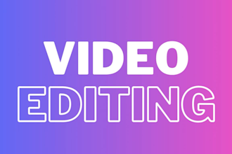 do professional video editing