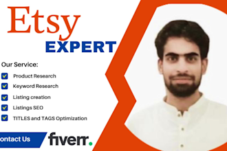 do etsy product listings SEO, etsy store manager, etsy virtual assistant
