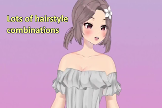 draw and rig live2d vtuber model live2d animation vrm model streaming avatar