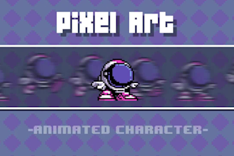 make an animated pixel art character
