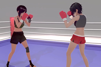 do 3d animation video, 3d fighting animation,  cartoon fighting