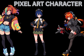 do pixel art animation 2d sprite sheet pixel character design pixel game art