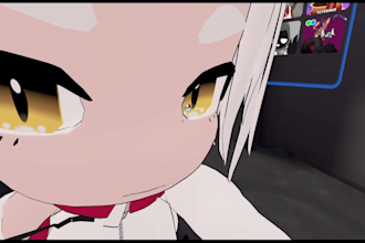 design 3d vtuber model character chibi for vseeface and vrchat