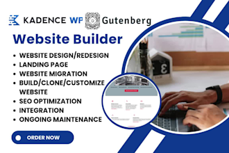 build kadence website gutenberg blocks design kadence theme gutenberg kadence
