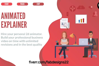 create 2d explainer video animation