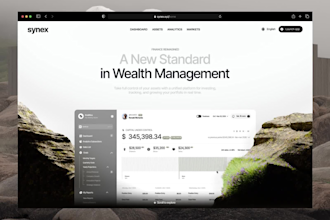 build 3d animated fintech website fintech app banking web scrolling animation