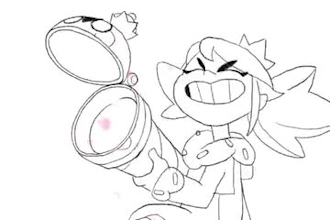 make 2d frame by frame handdrawn animation traditional 2d line art pencil sketch