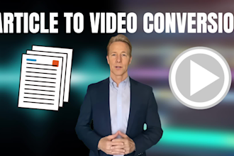 convert article to video, blogs and text to stunning video