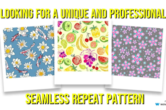 design custom vector seamless repeat pattern