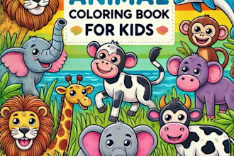 design custom coloring book cover and interior pages for KDP