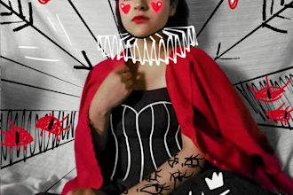 design a surreal edit of your pictures with doodle art