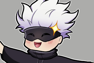 create cute custom animated emotes for twitch, youtube, kick and discord