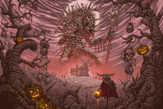 do super detailed dark art illustration