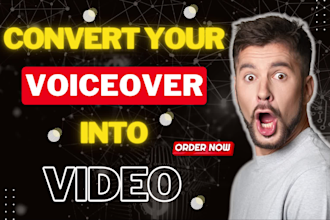 convert your voiceover into video using stock footage