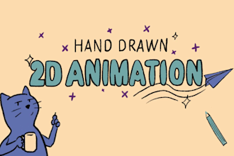 create custom 2d animated gifs or video animations