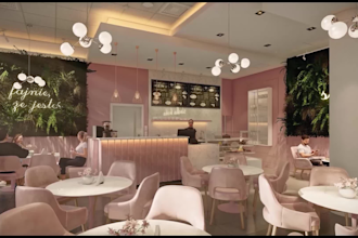 3d exterior design 3d interior design café design restaurant design 3d animation