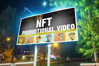 create nft promotion video billboard