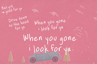 create stunning animated lyric music video