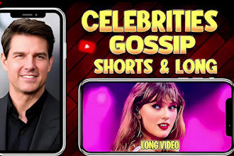 create engaging celebrity gossip shorts and youtube videos