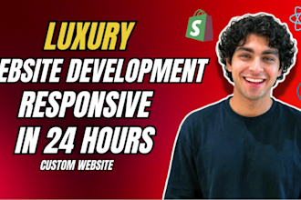 build luxury website design and full website development