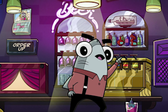 make funny 2d animated gifs for your business
