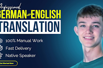 translate german to english and english to german
