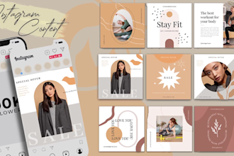 be your instagram content creator to design posts and stories