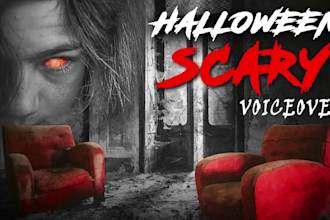 perform a spooky voice over for any and all occasions