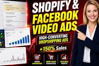 create shopify facebook video ads dropshipping video ads
