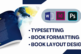 do expert book formatting, layout design and typesetting